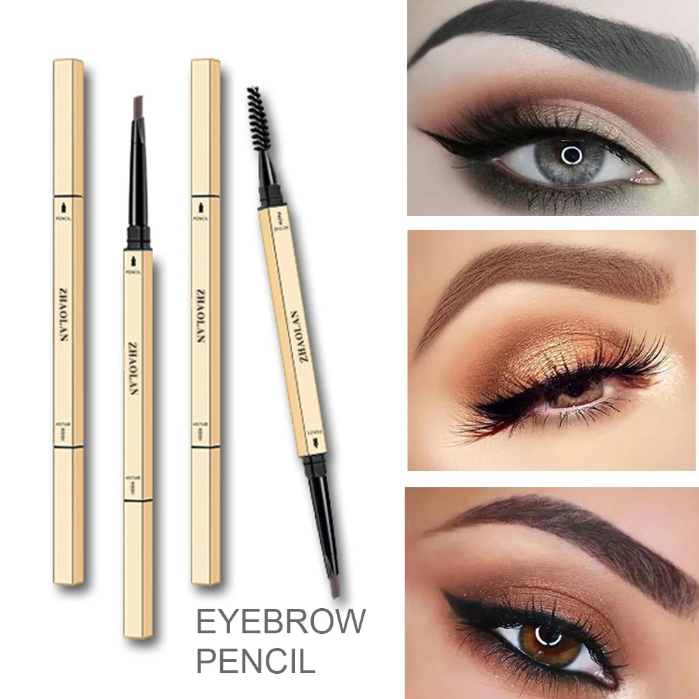 

Ultimate Eyebrow Retractable Definer Pencil Medium Brown Dual-Sided Brow Brush Fine Tip Shapes Defines Fills Eye Brow Makeup Pen