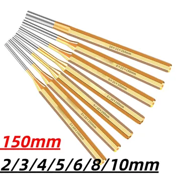 1 pz 2mm-10mm Ottone Roll Pin Punch Strumento di Rimozione Strumento Mano 150mm Heavy Duty Scalpello Cono Punzonatrice Macchine Strumenti di Manutenzione 1