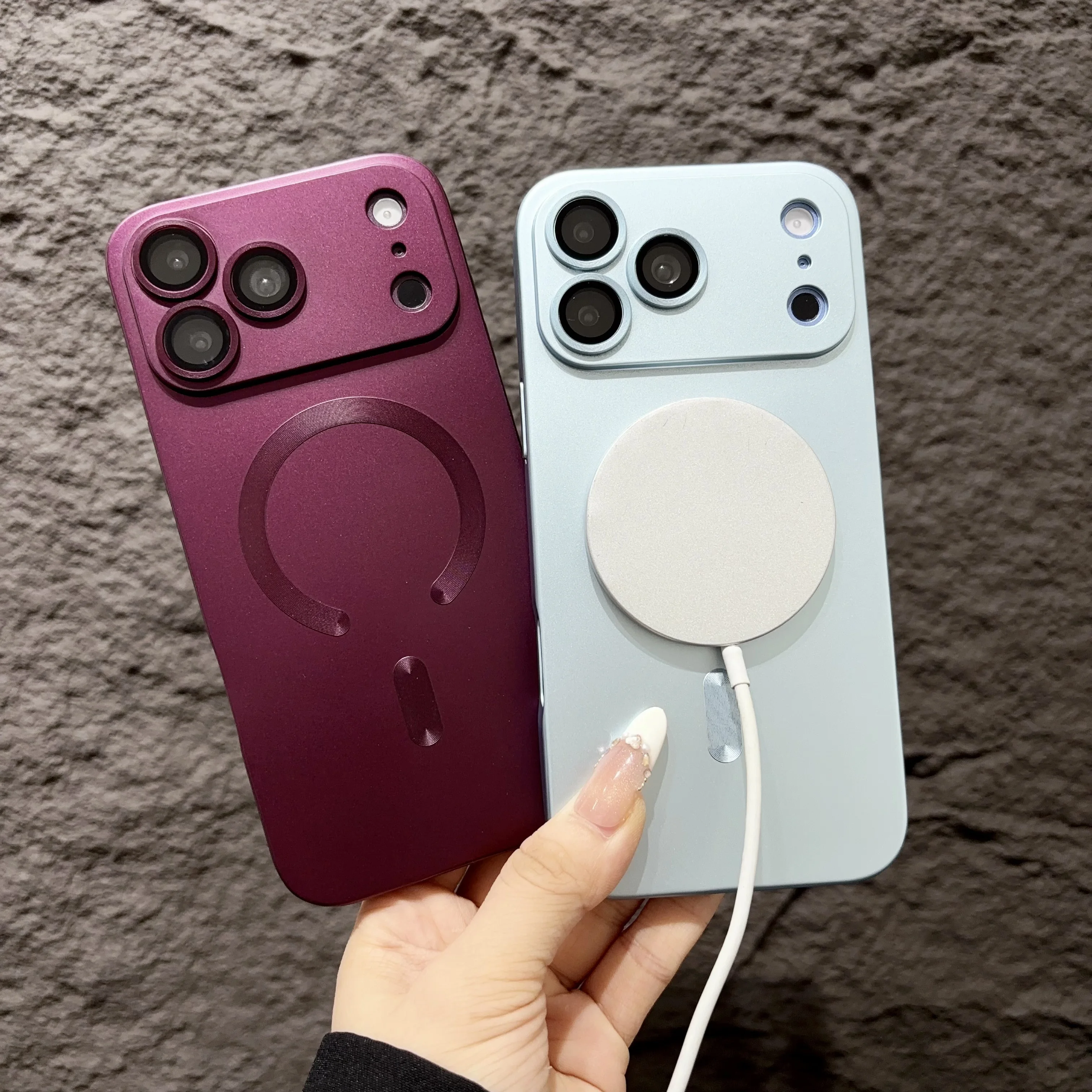 Enhanced Metallic Matte TPU Soft Case with Electroplated Finish and Lens Protection