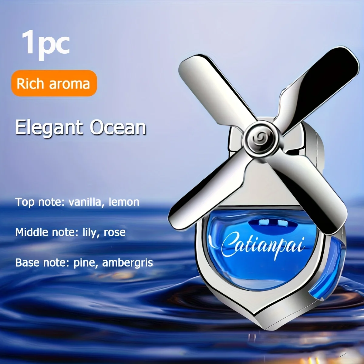 Four-Leaf Fan Car Fragrance Diffuser Pendant - Light Scent & Decorative Deodorizer