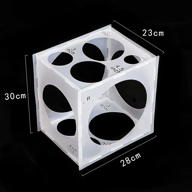 Balloon sizer box