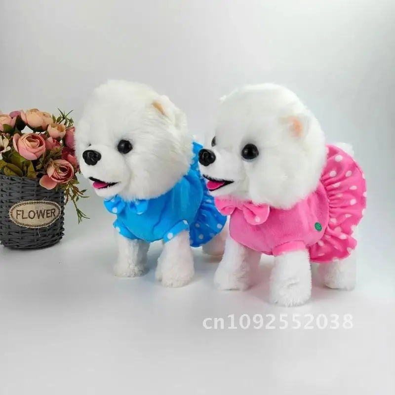 Dog Dog Toy for Baby Learn to Crawl Leash Puppy Christmas Kids Singing Walking Plush Toy Gift & Animal Interactive