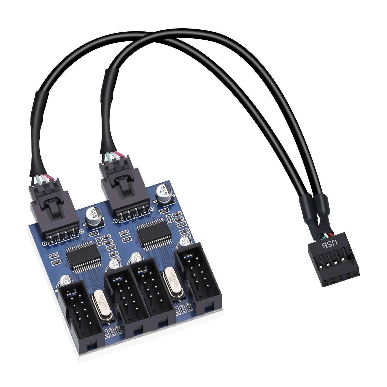 Cabezal Usb De 9 Pines Macho 1 A 4 Hembra/macho 1 A 2 Hembra