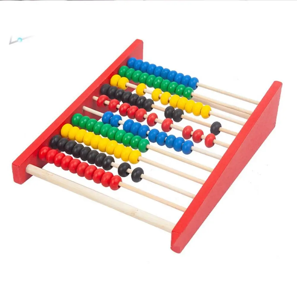 

Wooden Abacus for Kids Montessori Toy Colorful Beads Children's Educational Toys Mini Intelligence Development