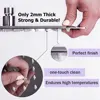 8/10/12 Inch Rainfall Shower Heads Stainless Steel Square Showerhead Ultra Thin Waterfall Shower Head Pressurized Shower Head 3