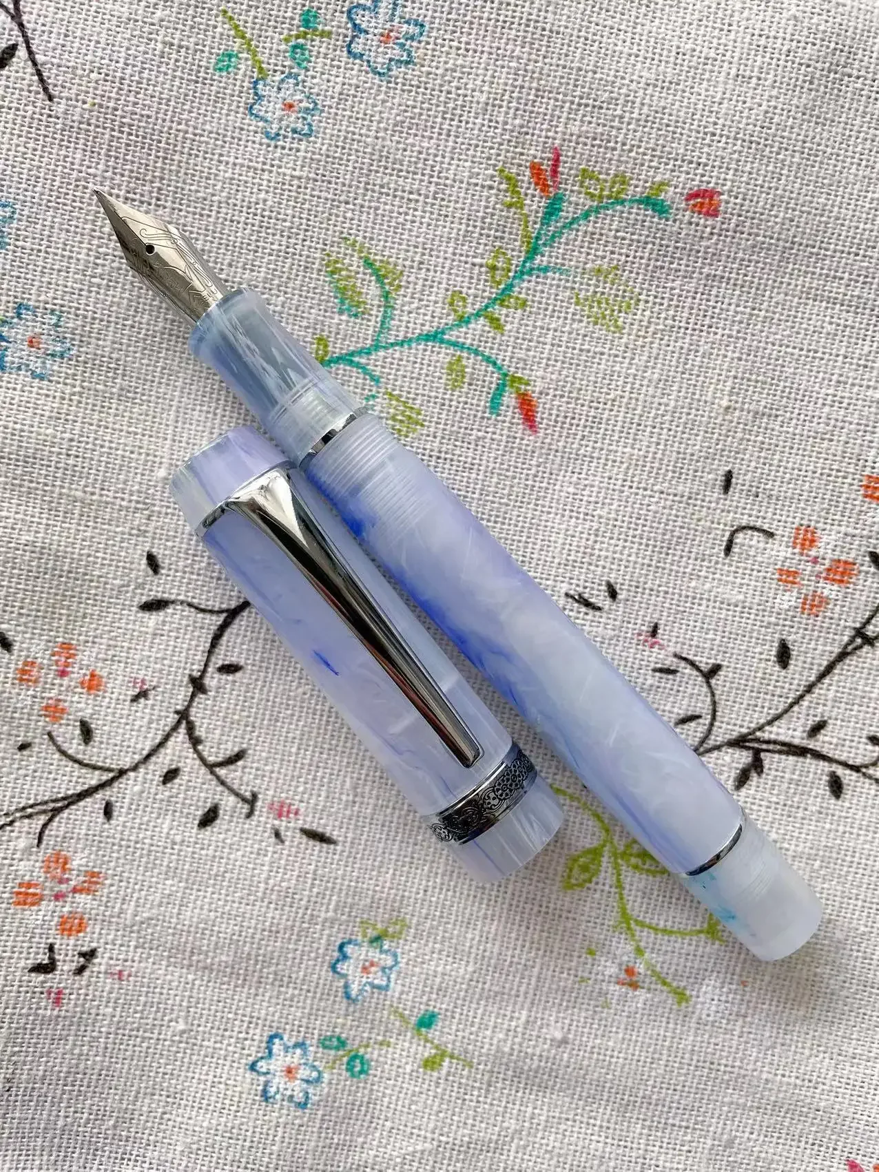 Kaigelu-美しいパターンの万年筆、f、mペン先、筆記インク、オフィス