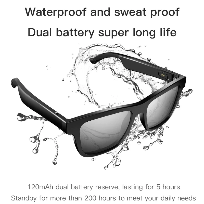 Xiaomi-Lunettes intelligentes sans fil Bluetooth, lunettes audio, sauna, téléphone, appel, écouter de la musique, mode, lunettes de soleil, cadeau