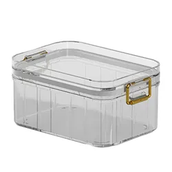 Clear Kitchen Food Storage Containers with Lids - Plastic Pantry Organizer Jars (450ml)