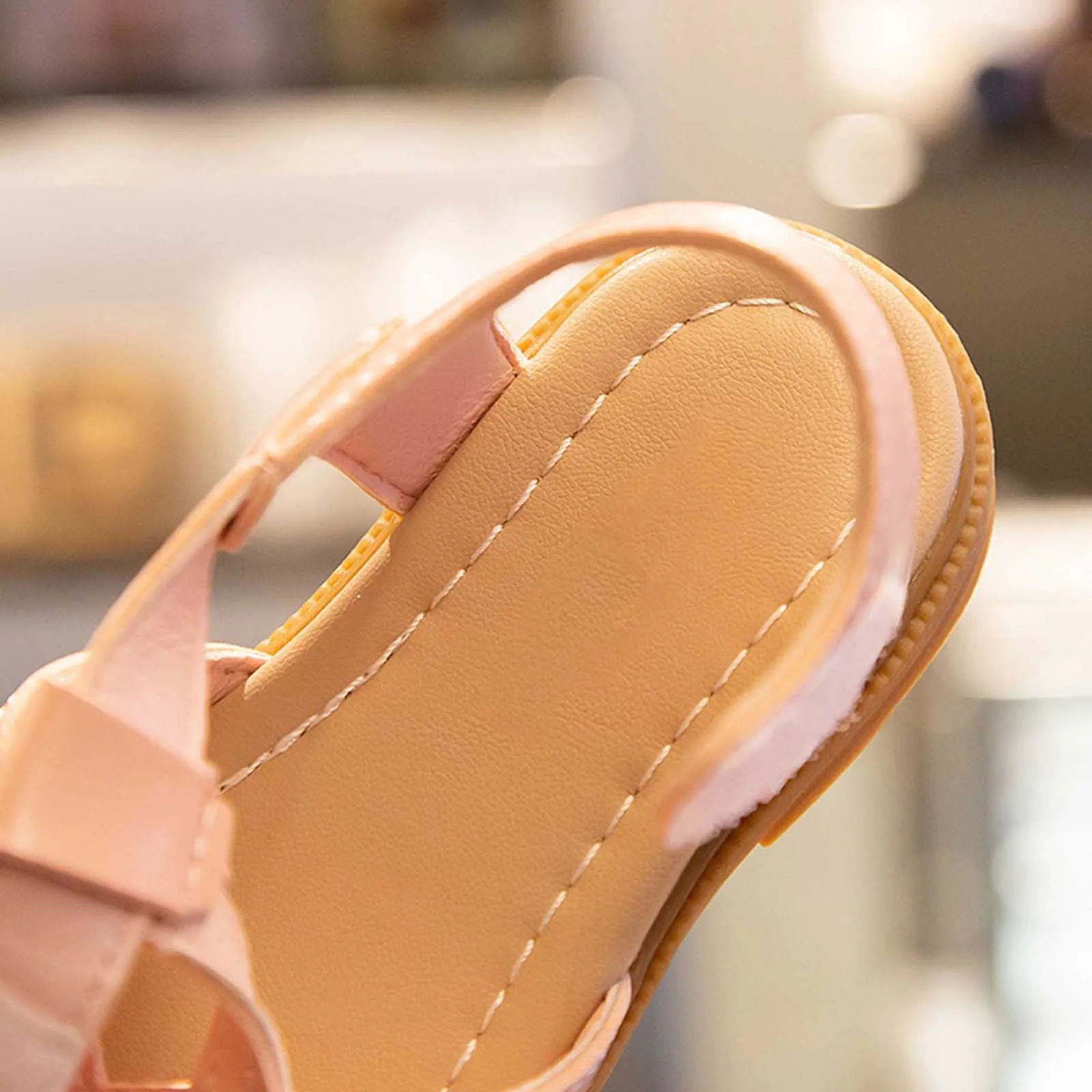 New Sandal Size 13 Girls' Shoes Wrap Toe Sandals Summer Little Girl Soft Soled Non Slip Slipper Shoes Fashion Streetwear