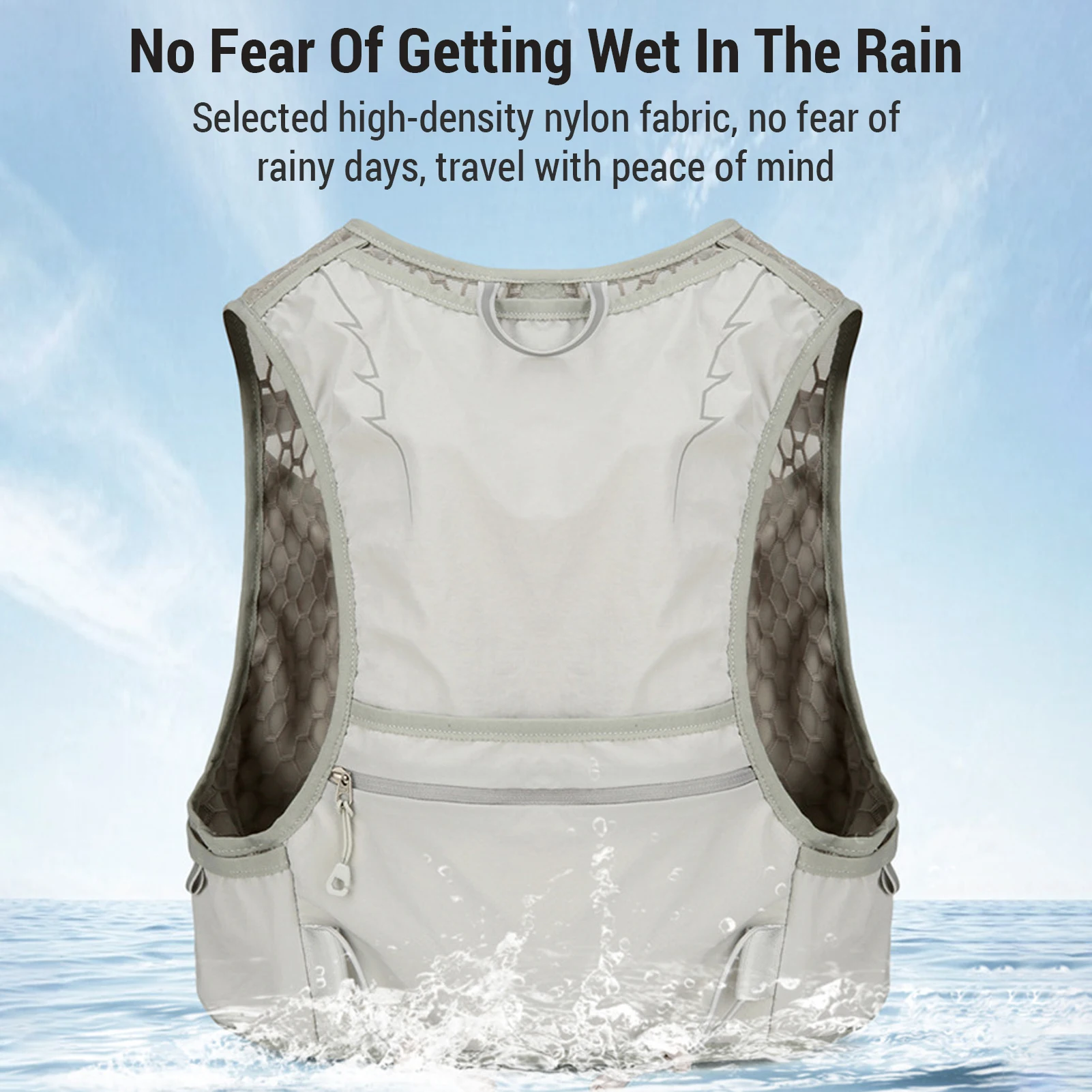 Running hydration vest Vanaheimr hydration vest with phone pocket and adjustable straps universal for women and men climbing hiking riding