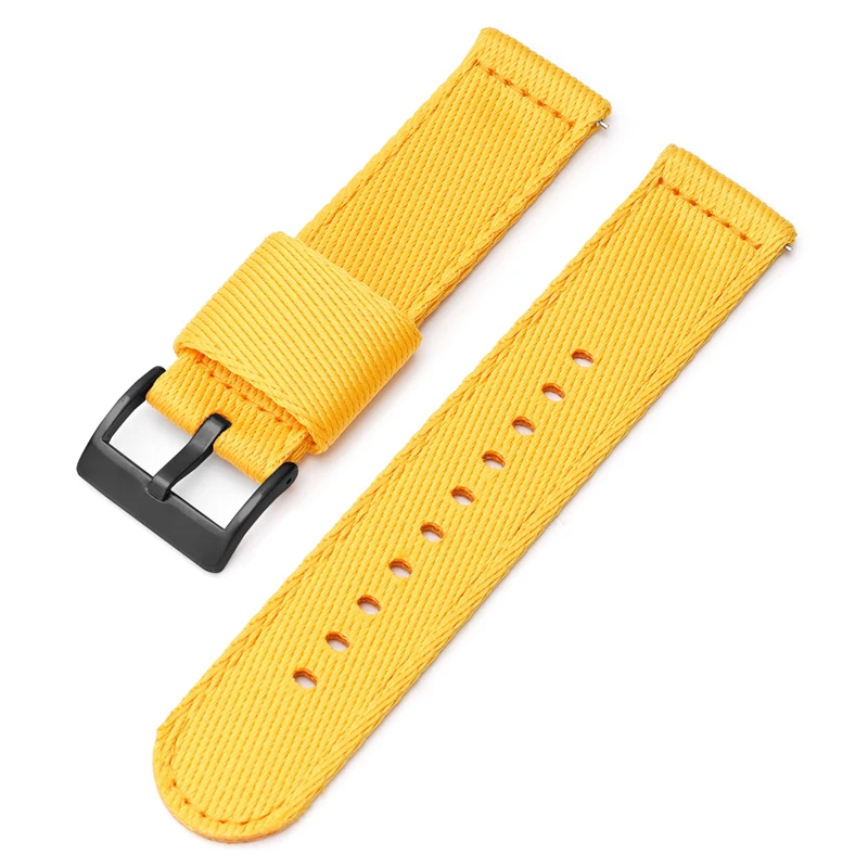 Universal Nylon Woven Canvas Watch Strap for Men - 20mm/22mm Outdoor Sports Band
