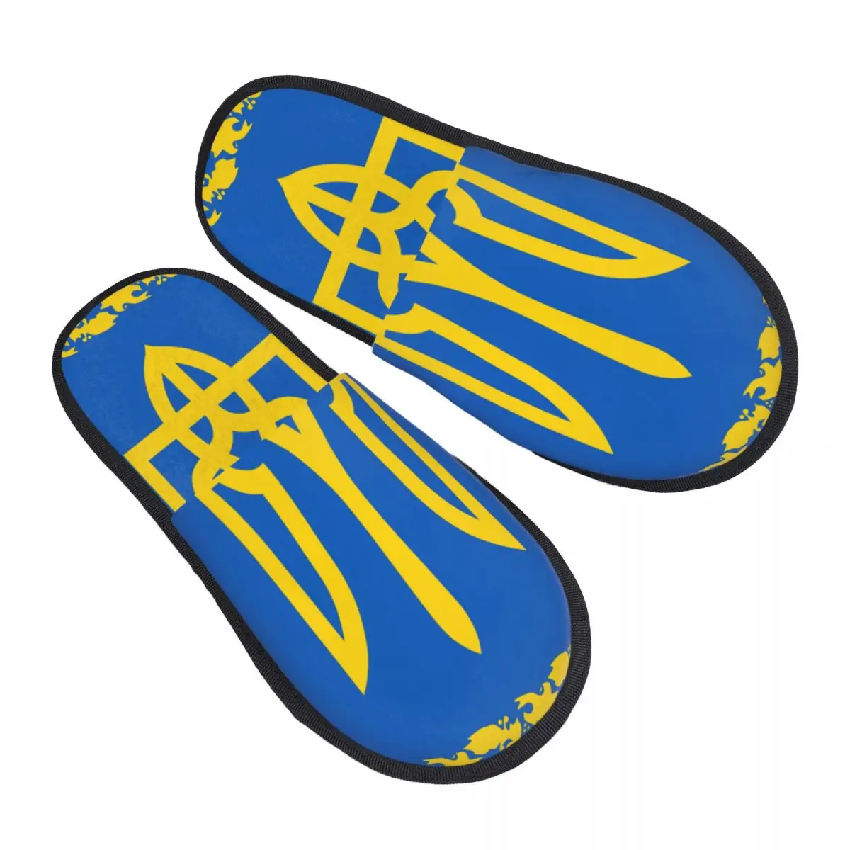 

Men Women Plush Indoor Slippers Flag Of The President Of Ukraine Warm Soft Shoes Home Footwear Autumn Winter 2023