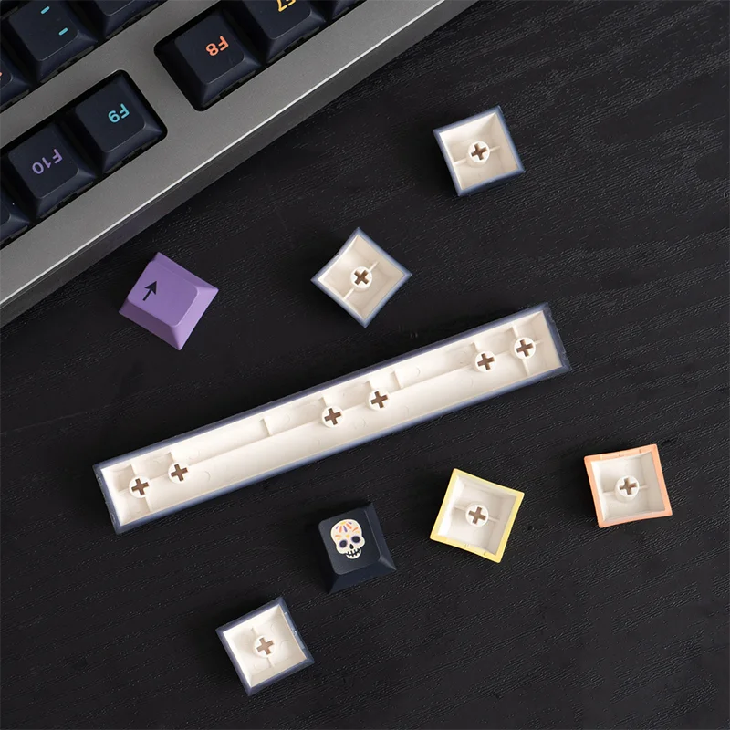Gmk Subterrâneo Mundo 130 Chaves de Cereja Perfil Pbt Keycap Dye-sub Inglês Personalizado Personalidade Keycaps para Teclado Mecânico Zzz - Imagem 4