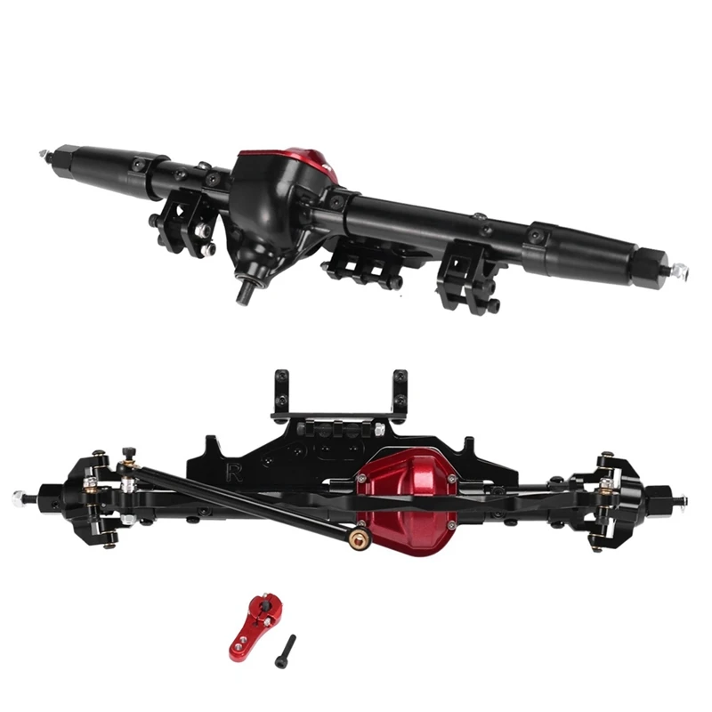 RC Car CNC Metal Front And Rear Axle With Servo Mount For Axial Wraith