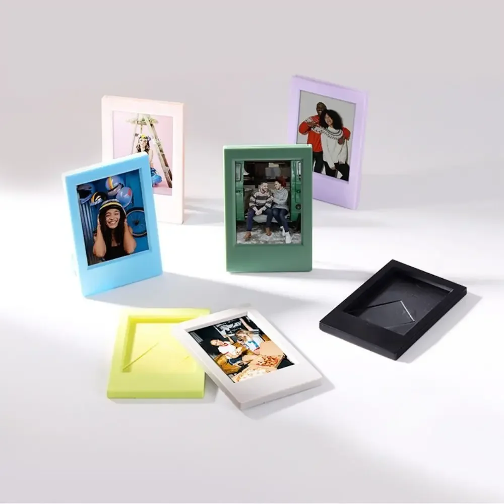 Mini Portafoto Portatile Portafoto Display Desktop Per Polaroid Picture Frame Stand Scrapbook Decorativo Desktop Decor