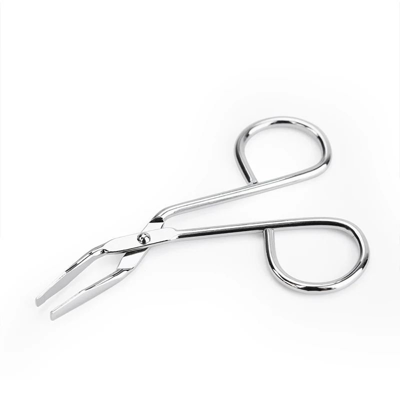 1Pcs Scissor Type Eyebrow Tweezer