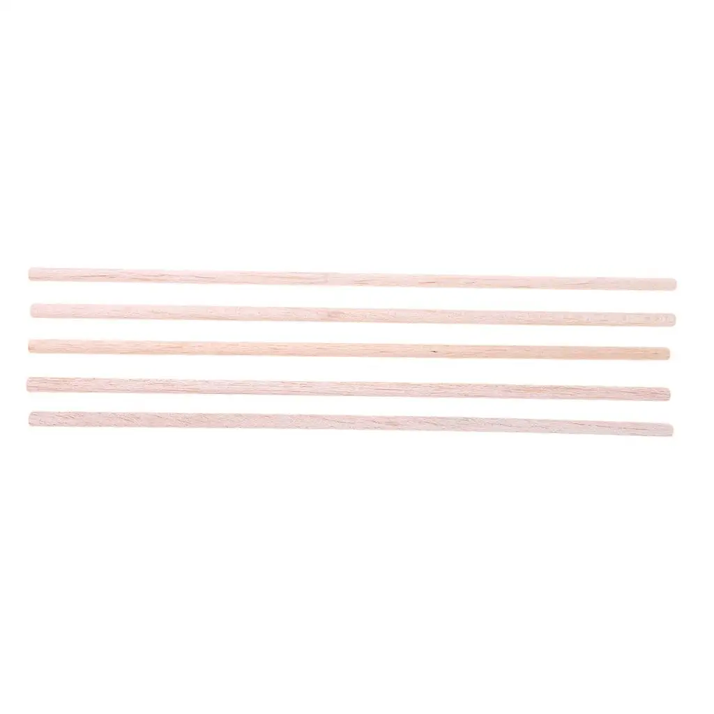 MagiDeal 공예 스틱 라운드 로드 발사 우드 바 취미 모델 DIY 공예 Acc, 건축 모델 장난감 조각용, 5 개, 6*250mm