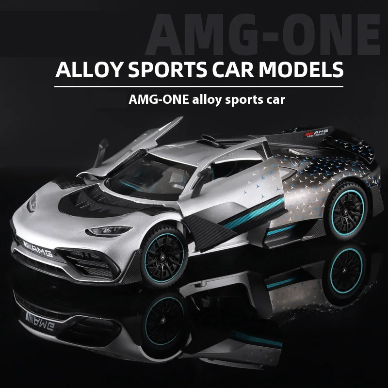 AMG-ONE 합금 모델 자동차, 자동차 센터 콘솔을 위한 독특한 장식, 멋진 데스크탑 장식품, 재미있는 자동차 액세서리