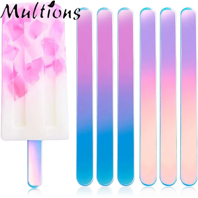 New Trend Reusable Mirror Acrylic Plastic Popsicle Stick Multicolored Ice  Cream Sticks For Birthday Baking - Buy Acrylic Sticks Popsicle Stick Super