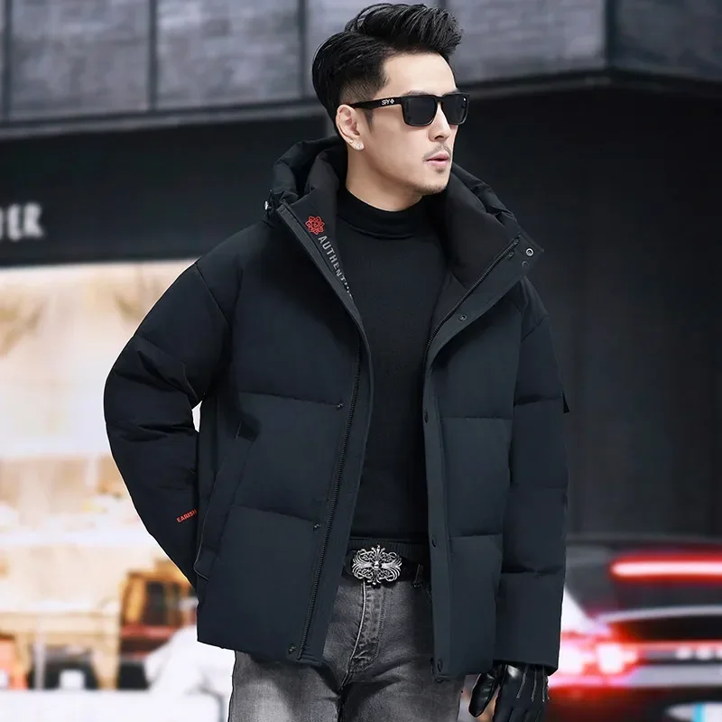 thumbnail image 1 of Ropa de diseñador para hombre, abrigos cortos de lujo nuevos, chaqueta de invierno para hombre, plumón de pato, ligero, acolchado, informal, saco para hombre, 1 of 4