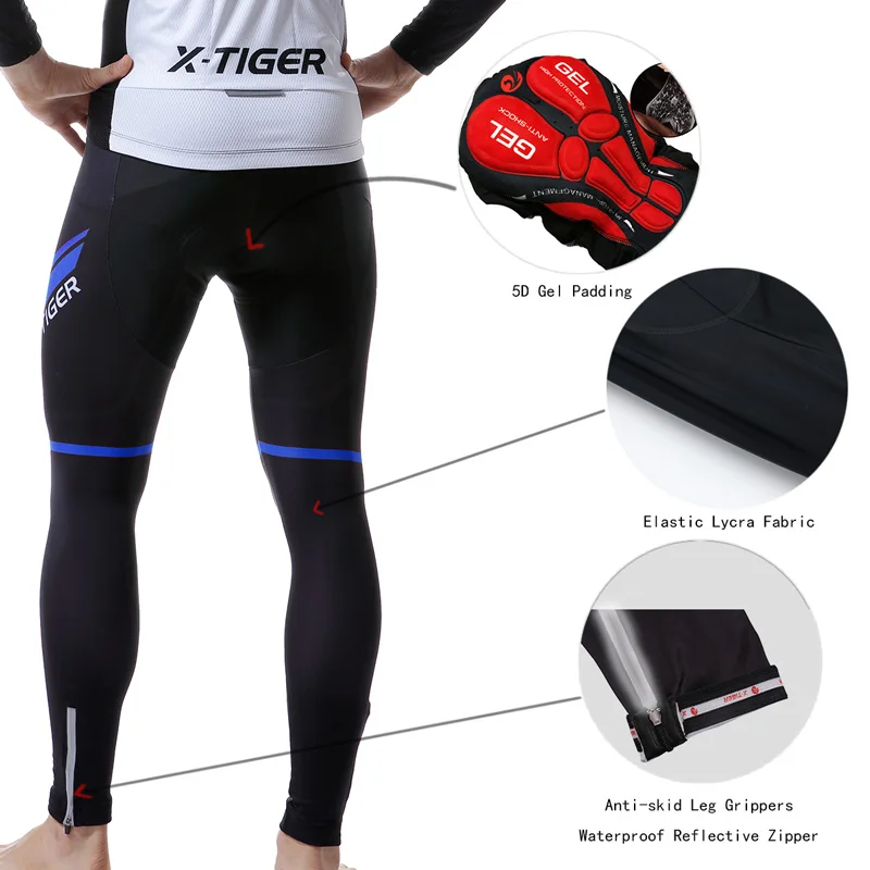 X-TIGER Cycling Jerseys Set Autumn Riding Long Sleeves Men's Cycling Bib Set Bicycle Clothing Spring MBT Breathable Bike Clothes