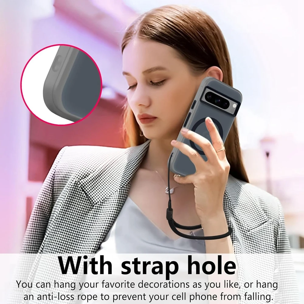 Candy Color Matte Clear Magnetic Case with Wireless Charging Frosted Finish