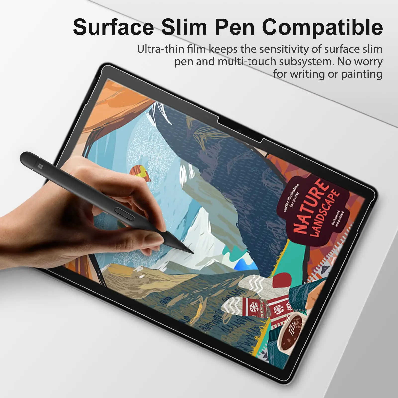 Premium Tempered Glass Screen Protector for Microsoft Surface Pro and Surface Go Series