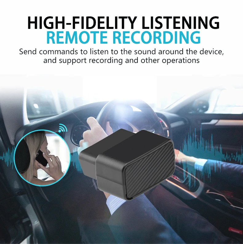 GPS Tracker Car Tracker 2G 4G Mini OBD Voice Monitor GPS Tracker Car ACC Status Shock Move Alarm SMS Call Tracking Geofence Locator