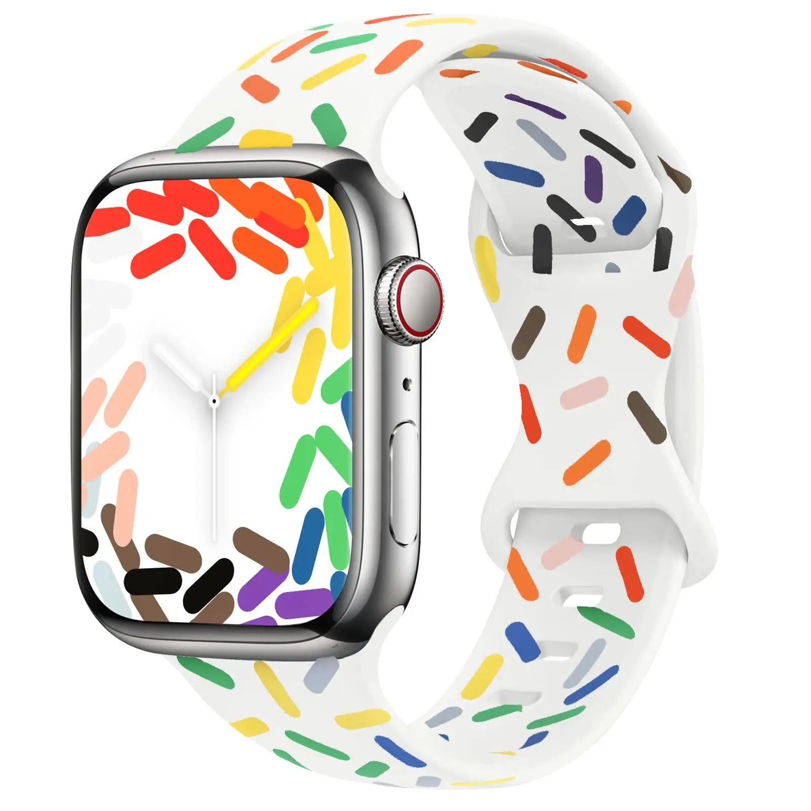 Premium Silicone Watch Strap - Compatible with Apple Watch Series