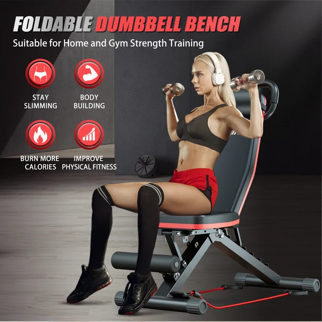 7052-e8fce0.jpeg 14-in-1 Foldable Dumbbell Bench Weight Pre-Assembled Multi-Functional 1000 lbs 6 Adjustable Levels for Full Body Workout