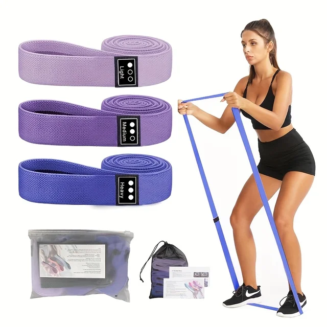 3Pcs Yoga Resistance Tension Band,Yoga Stretching Band,Elastic Band,Exercise Equipment,For Exercise,Body Stretching,Strength Training