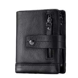 Luxurious Women's Genuine Leather Wallet - Premium Quality Compact Clutch with Coin and Card Slots (Beige)