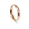 3mm Gold Color Smooth Light Stainless Steel finger rings for women wholesale 1