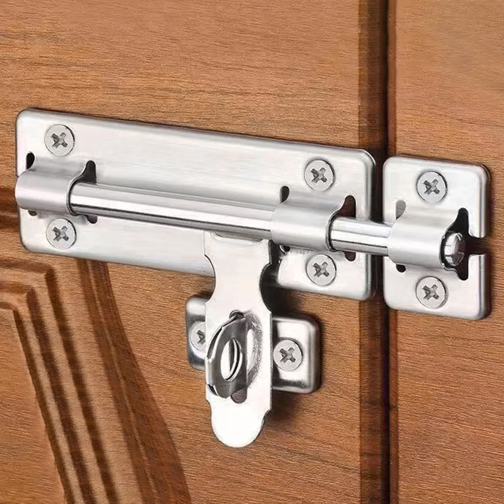 

Brand New Door Bolt Latch Lock Security Silver Stainless Steel 1 Pcs 4inch/6inch/8inch Anti-Theft Anti-corrosion
