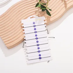 Elegant Blue Devil's Eye Rope Bracelets - Set of 12 Fashion Friendship Bands (Blue Devils Eye)