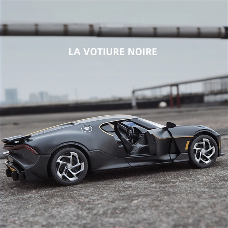 

Модель спортивного автомобиля Bugatti lavoiturenлуар, 1:24, Литые металлические игрушечные автомобили, модель автомобиля, имитация звука и светильник, подарок для детей