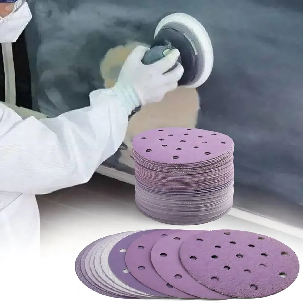 Sanding Discs 50Pcs 6 Inch Wet/Dry Sanding Discs Hook & Loop 320-10000 Grit Assortment Sandpaper 150mm for Car Polisher Grinder Polishing