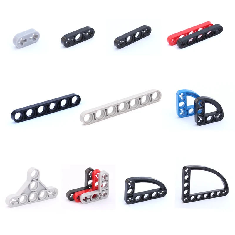 

Moc Technical Parts Beam Thin With Axle Hole L-shape DIY Building Blocks Accessories Education Toy Compatible With Brand Bricks