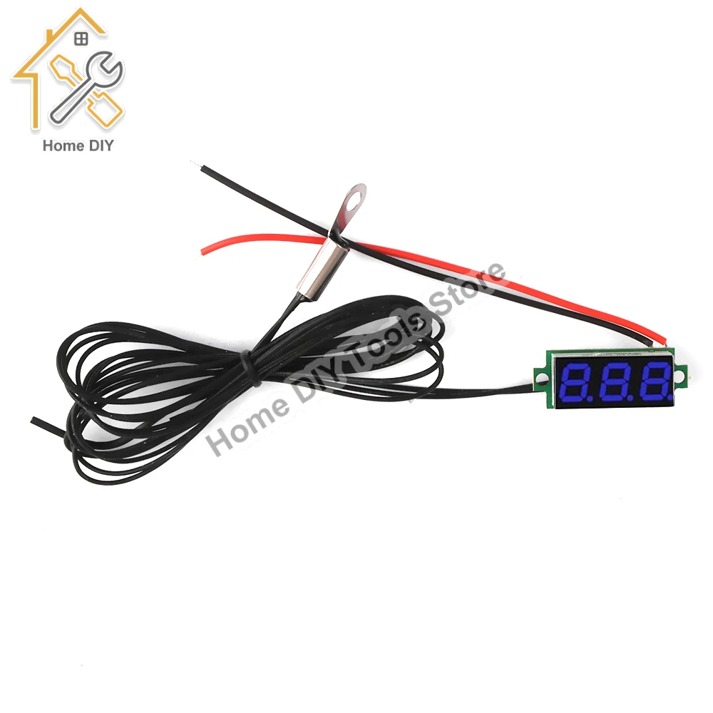 DC4-28V Digital Thermometer-50~210℃/-58~410℉ Temperature Sensor With NTC Waterproof Metal Probe