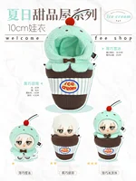 10cm Mini Idol doll clothes Outfit Accessories toy Summer Dessert House Plush Versatile Single Item Set 10cm doll hat DIY Gifts 2