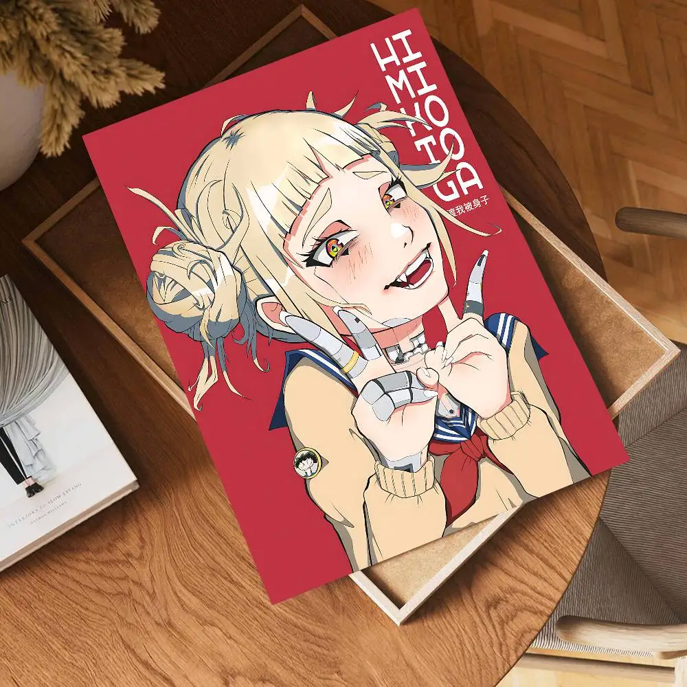 Classic Anime Art Poster - Himiko Toga from My Hero Academia, Self-Adhesive HD Quality Retro Wall Decor