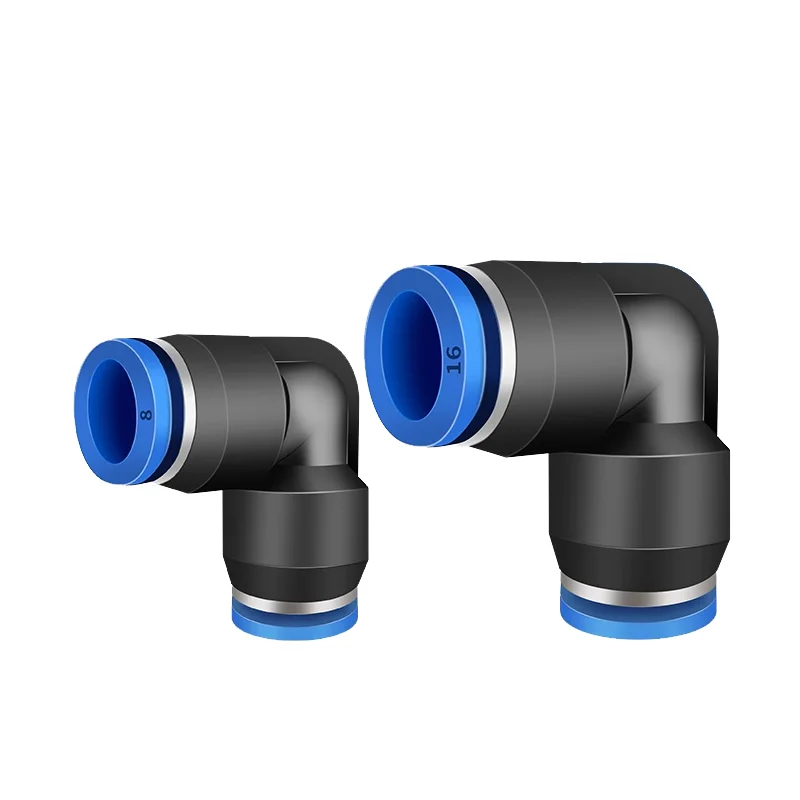 5PCS 4mm 6mm 8mm 10mm 12mm 14mm 16mm Hose Tube Union Elbow One Touch Air Pneumatic Push In Quick Pipe Fitting Reducer