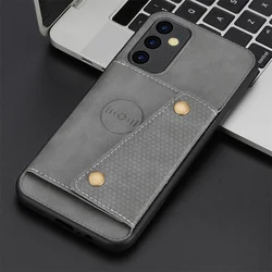 PU Leather Magnetic Holder Wallet Case with Card Slot - Galaxy A35 (5G) (Gray)