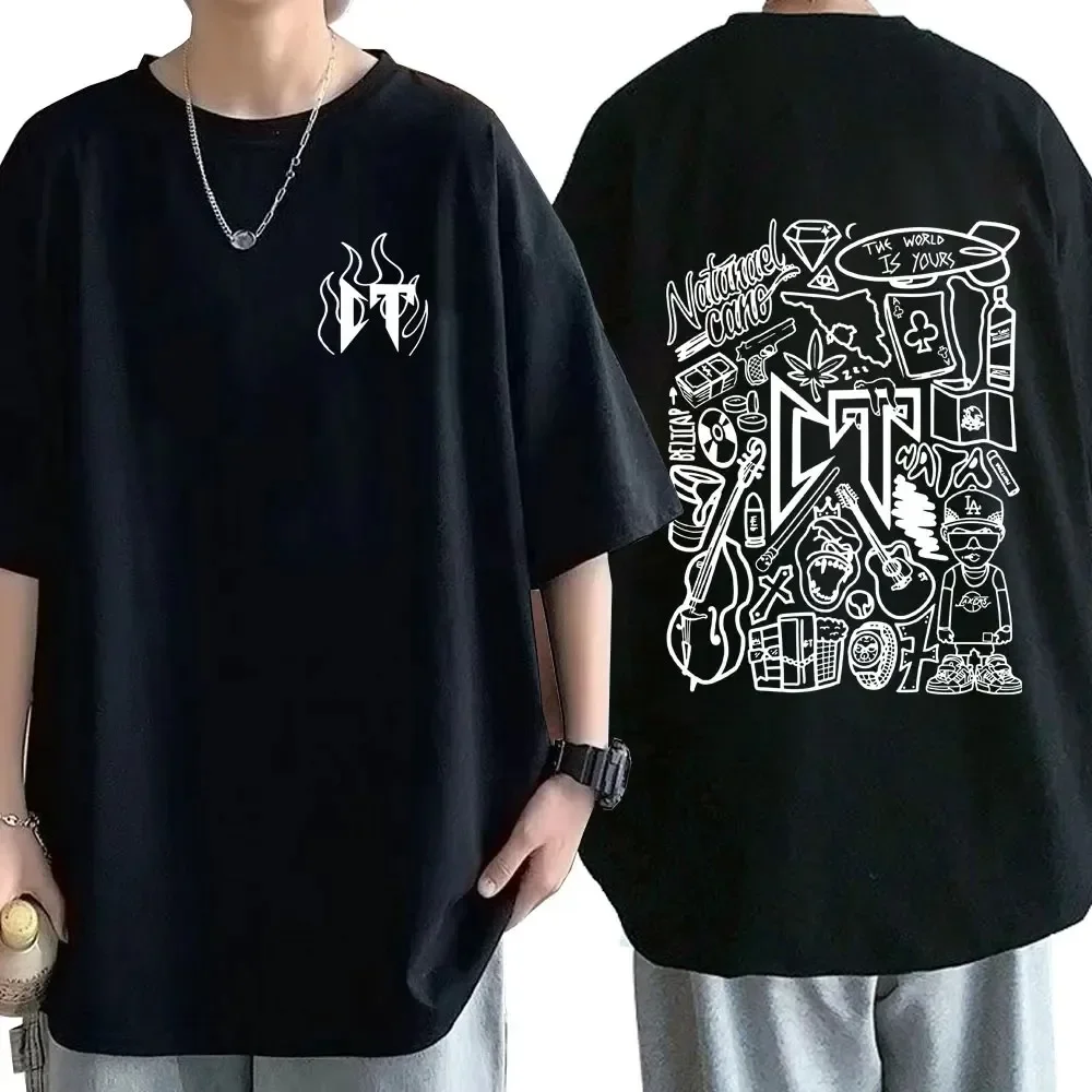 

Natanael CanoT Shirt Mens Cotton Casual Short Sleeve T Shirt Vintage Oversized T Shirt Streetwear