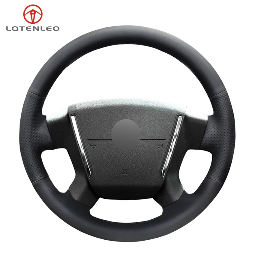 

LQTENLEO Black Artificial Leather Hand-stitched Car Steering Wheel Cover for Dodge Avenger SXT 2006-2010 Caliber 2007-2011