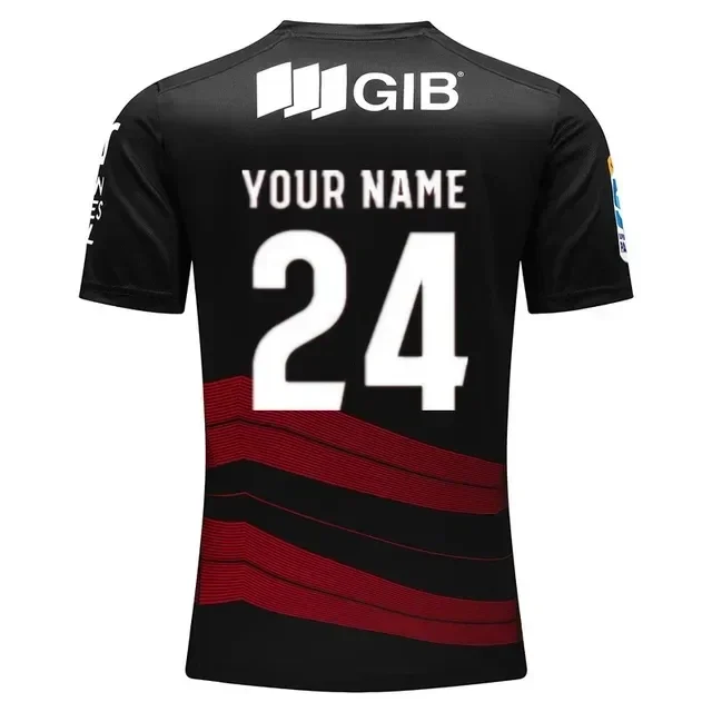 thumbnail image 1 of Camiseta de rugby de visitante para hombre Crusaders Rugby 2024 Talla: S-5XL (nombre y número personalizados impresos), 1 of 5