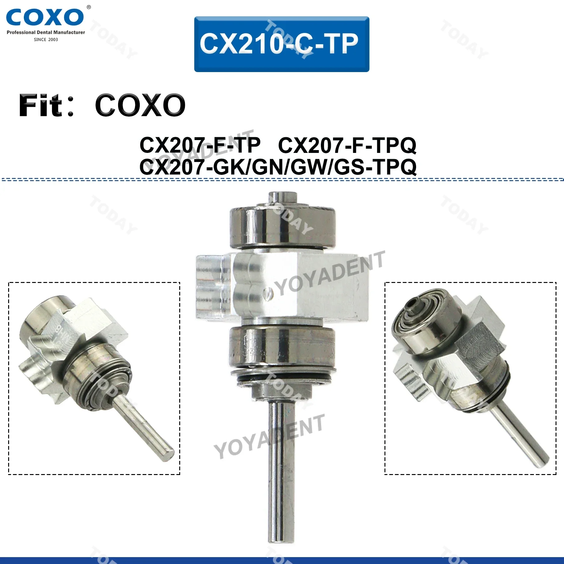 Original COXO Turbine Cartridge Air Rotor Fit COXO High Speed Turbine