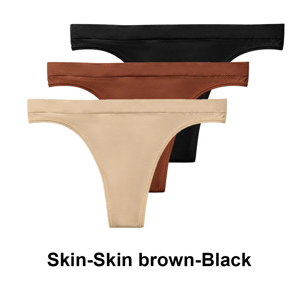 4 Pack Women Seamless G-string Briefs Panties Smooth Sexy