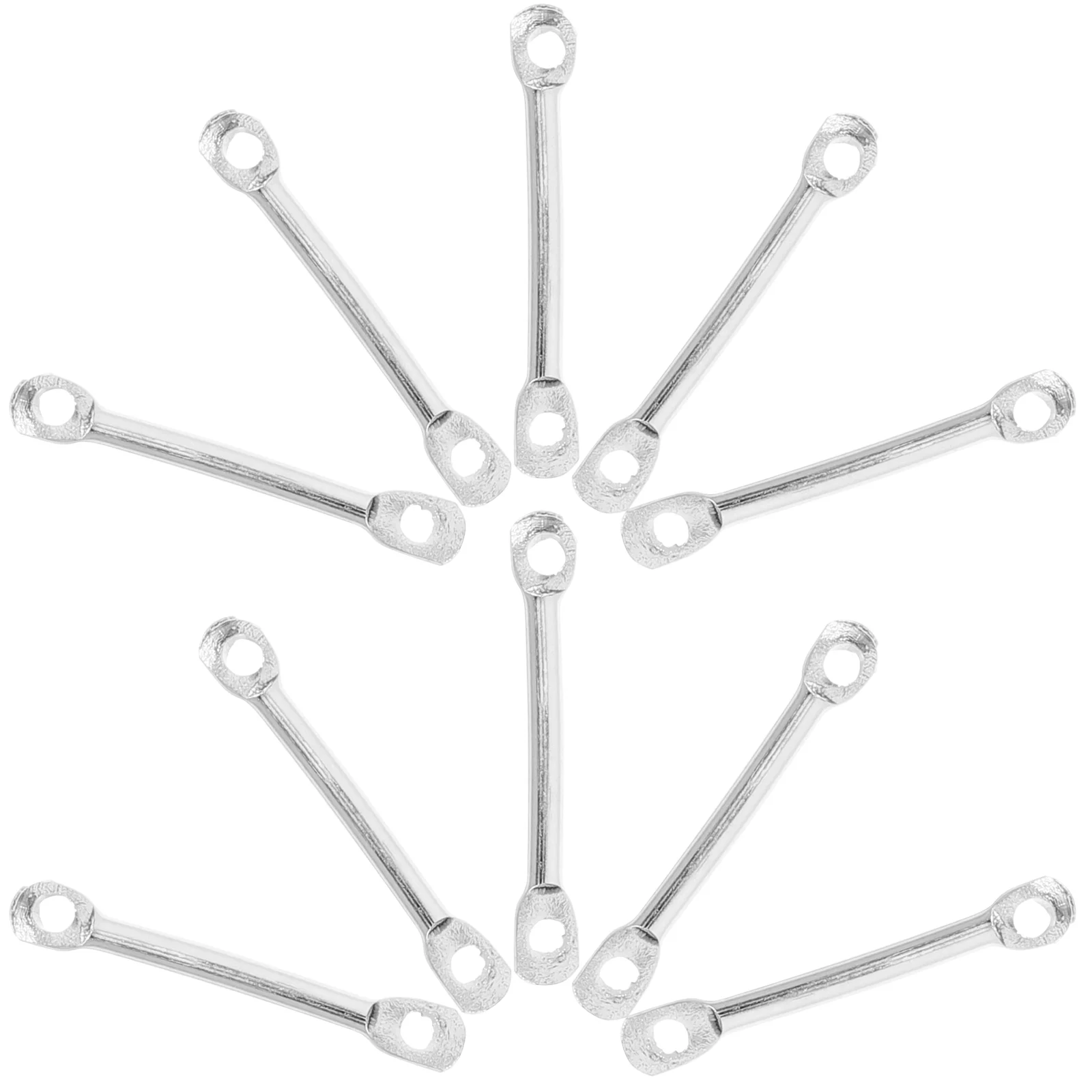 

200 Pcs Metal Jewlery Bar Link Strip Connectors Charms Earring Connecting Stick