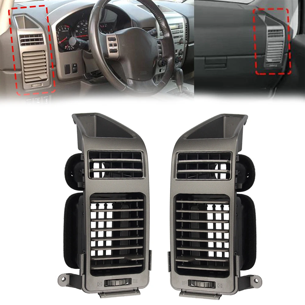 

1Pair Car Front AC Air Vent Grille Outlet Cover Trim For Nissan For Armada 05-06 For Pathfinder 68421-7S000